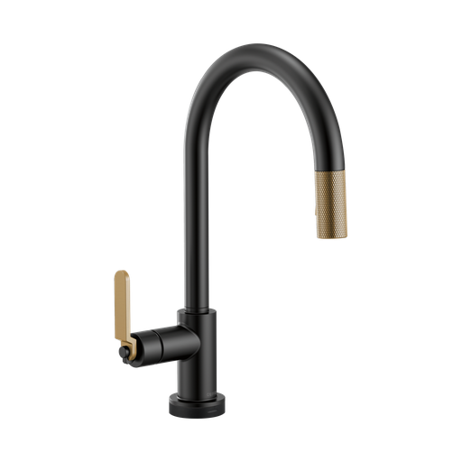 [BRI-64044LF-BLGL] Brizo 64044LF-BLGL Litze Smart Touch Pull Down Arc Spout Faucet Luxe Gold Matte Black