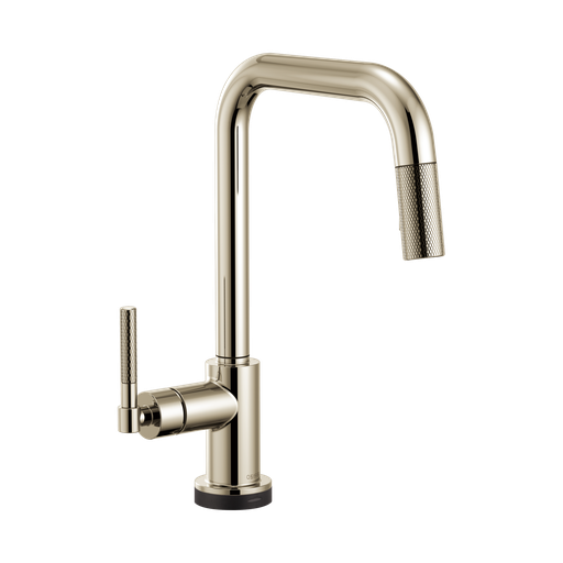 [BRI-64053LF-PN] Brizo 64053LF-PN Litze Smart Touch Pull Down Square Spout Knurled Handle Polished Nickel