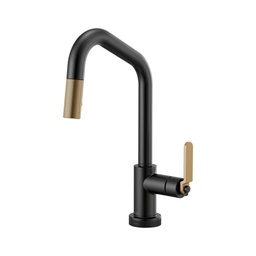 [BRI-64064LF-BLGL] Brizo 64064LF Litze Smart Touch Pull Down Angled Spout Faucet Luxe Gold Matte Black