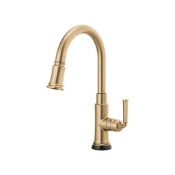 [BRI-64074LF-GL] Brizo 64074LF Rook Pull Down Kitchen Faucet With Smart Touch Luxe Gold