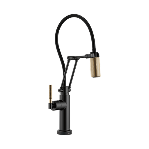 [BRI-64243LF-BLGL] Brizo 64243LF-BLGL Litze Smart Touch Articulating Faucet Luxe Gold Matte Black