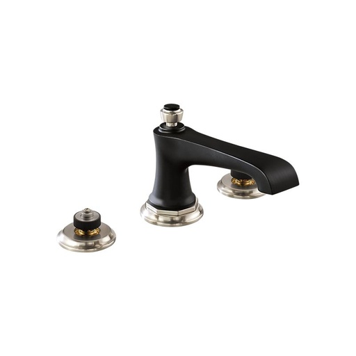 [BRI-65360LF-NKBLLHP] Brizo 65360LF-NKBLLHP Rook Widespread Lavatory Faucet Less Handles