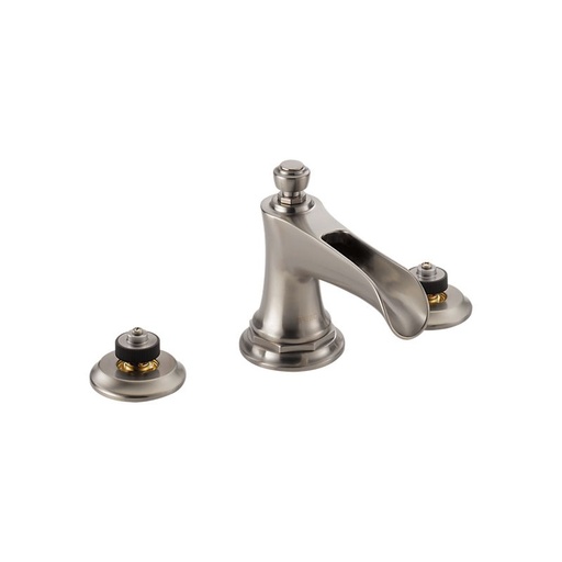 [BRI-65361LF-NKLHP] Brizo 65361LF-NKLHP Rook Widespread Lavatory Faucet Less Handles