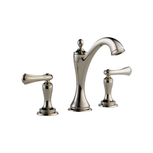 [BRI-65385LF-PNLHP] Brizo 65385LF-PNLHP Charlotte Widespread Lavatory Faucet Less Handles Polished Nickel