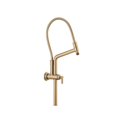 [BRI-81376-GL] Brizo 81376-GL Invari Slide Bar Shower Arm And Flange Luxe Gold