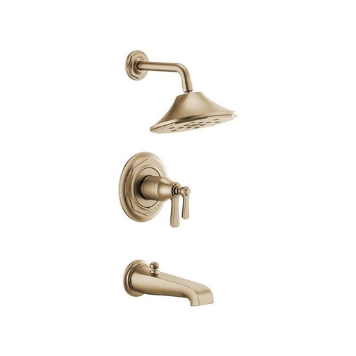 [BRI-T60461-GL] Brizo T60461-GL Rook Tempassure Thermostatic Tub And Shower Luxe Gold