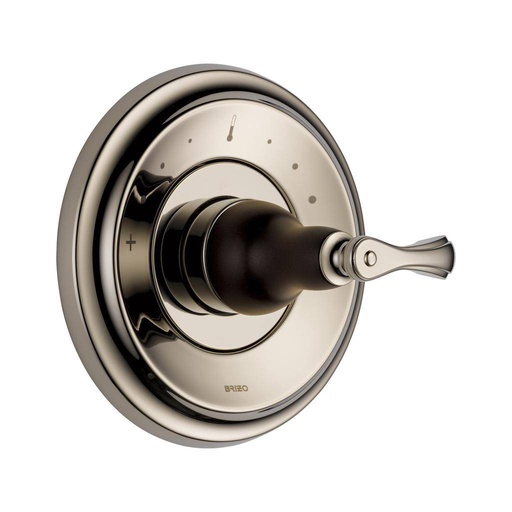 [BRI-T66T085-PNCO] Brizo T66T085-PNCO Charlotte Thermostatic Valve Trim Cocoa Bronze Polished Nickel