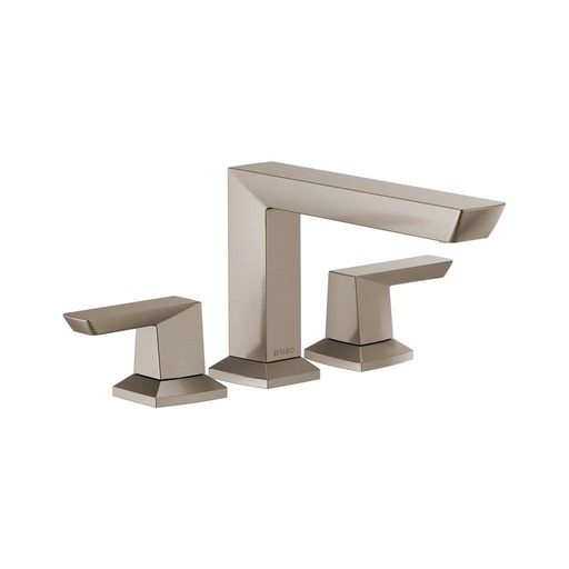 [BRI-T67388-NK] Brizo T67388-NK Vettis 3 Hole Roman Tub Faucet Luxe Nickel
