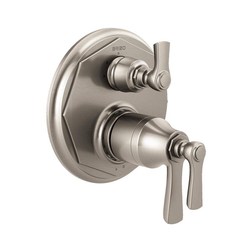 [BRI-T75561-NK] Brizo T75561-NK Rook Thermostatic Valve 3 Function Diverter Trim Luxe Nickel