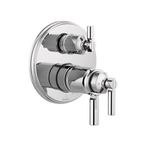 [BRI-T75576-PC] Brizo T75576-PC Invari Tempassure Thermostatic Valve 3 Function Diverter Trim Chrome
