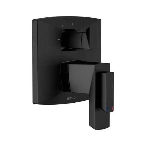 [BRI-T75588-BL] Brizo T75588-BL Vettis Thermostatic Valve 3 Function Diverter Trim Matte Black