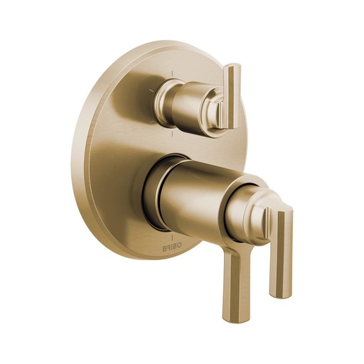 [BRI-T75698-GL] Brizo T75698-GL Tempassure Thermostatic Valve With 6 Function Diverter Trim Luxe Gold