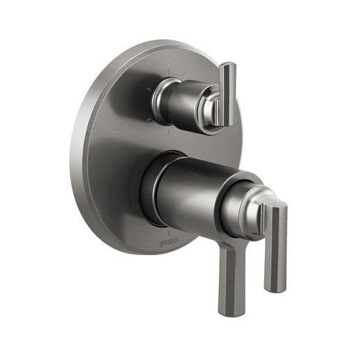 [BRI-T75698-SL] Brizo T75698-SL Tempassure Thermostatic Valve With 6 Function Diverter Trim Luxe Steel