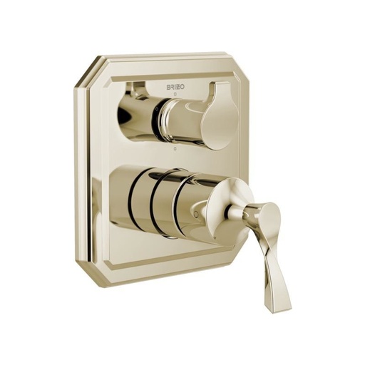 [BRI-T75P630-PN] Brizo T75P630-PN Virage Pressure Balance Valve 6 Function Diverter Trim Polished Nickel