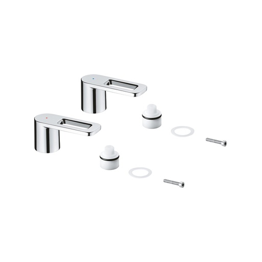 [GRO-48317000] Grohe 48317000 Quadra Pair Of Handles StarLight Chrome