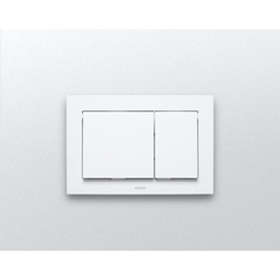 [TOTO-YT800#WH] TOTO YT800 Rectangle Push Plate Dual Button White