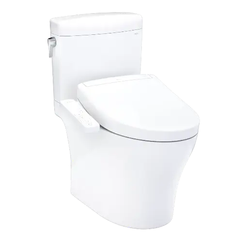 [TOTO-MW4363346CEMFGN#01] TOTO MW4363346CEMFGN#01 Aquia IV Cube Washlet Two Piece Toilet Cotton