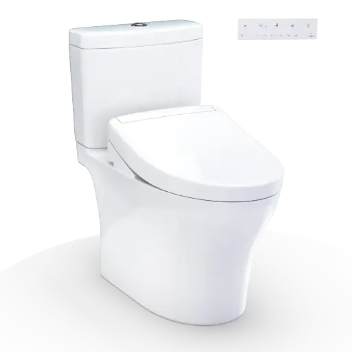 [TOTO-MW4463446CEMGN#01] TOTO MW4463446CEMGN#01 Aquia IV Washlet+ S5 Two Piece Toilet Cotton