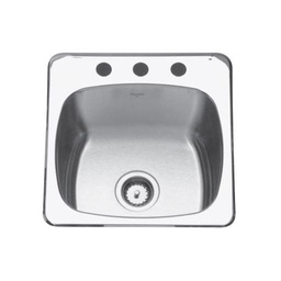[KIN-QSL2020-10-1] Kindred QSL2020/10 20 x 20 Single Bowl Utility Sink 1 Hole