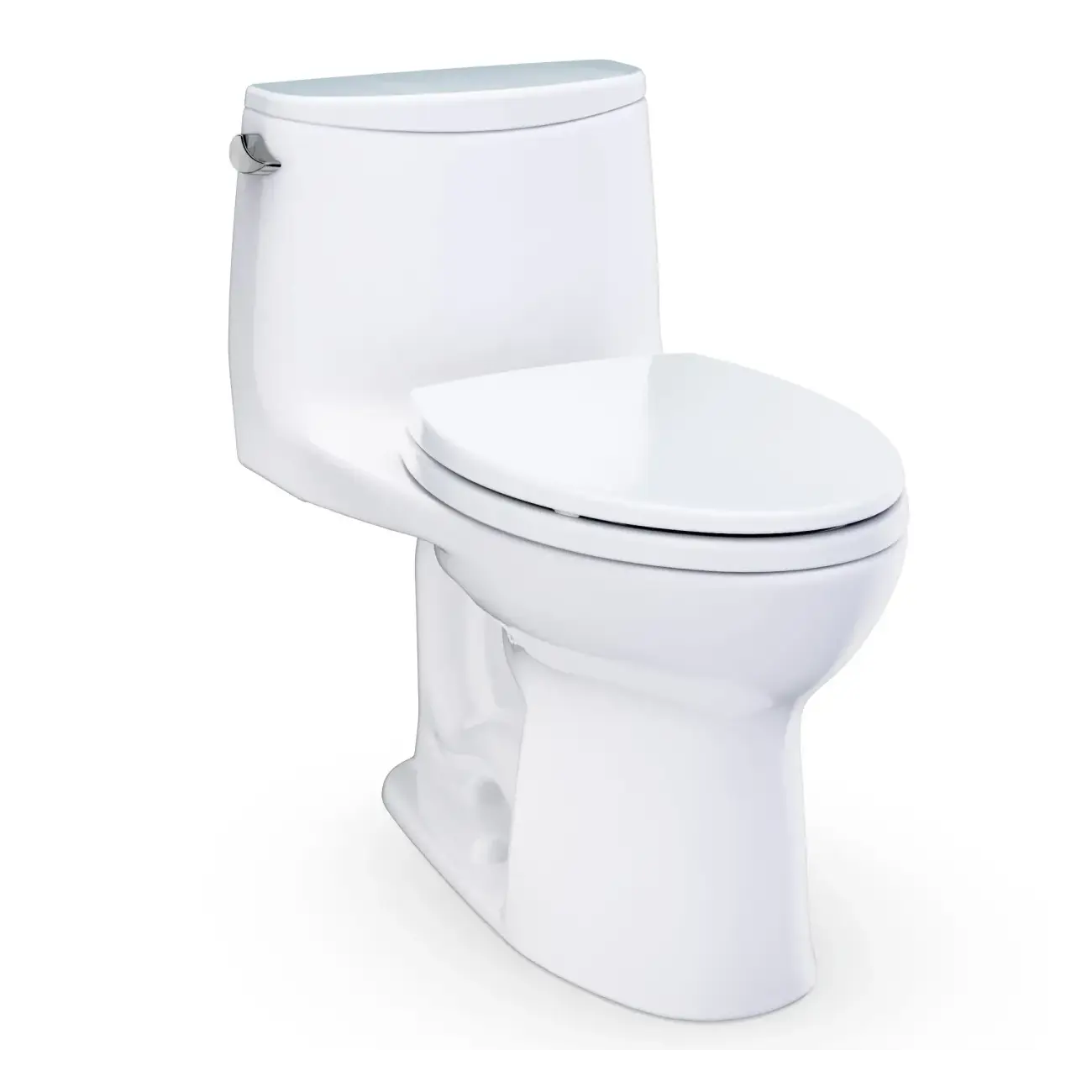 [TOTO-MS608114CEFRG#01] TOTO MS608114CEFRG#01 Ultramax One Piece Tornado Flush Toilet Right Lever Cotton