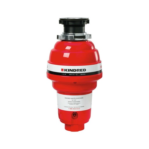 [KIN-KWD125C1-EZ] Kindred KWD125C1-EZ 1-1/4 HP Waste Disposer