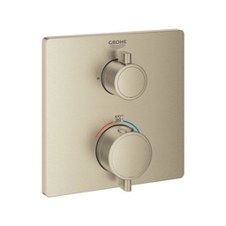 [GRO-24110EN0] Grohe 24110EN0 Grohtherm Single Function 2 Handle Thermostatic Trim Brushed Nickel