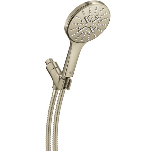 [GRO-26604EN0] Grohe 26604EN0 Rainshower Smartactive Hand Shower Set Brushed Nickel