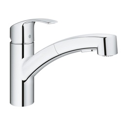 [GRO-30306000] Grohe 30306000 Eurosmart Single Handle Pull Out Kitchen Faucet Chrome