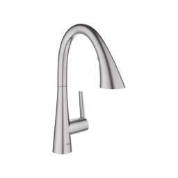 [GRO-30368DC2] Grohe 30368DC2 Ladylux L2 Prep Sink Three Spray Pull Down Kitchen Faucet SuperSteel