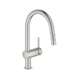 [GRO-31378DC3] Grohe 31378DC3 Minta Single Handle Kitchen Faucet Super Steel