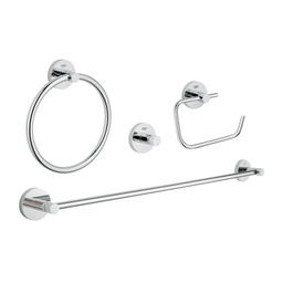 [GRO-40823001] Grohe 40823001 Essentials Master Bathroom Accessories Set Chrome