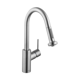 [HAN-04286800] Hansgrohe 04286800 Talis S Prep Kitchen Faucet 2 Spray Pull Down Steel Optik