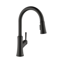 [HAN-04793670] Hansgrohe 04793670 Joleena Single Handle Pull Down Kitchen Faucet Matte Black