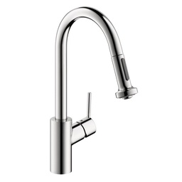 [HAN-14877001] Hansgrohe 14877001 Talis S Kitchen Faucet With Pull Down 2 Spray Chrome