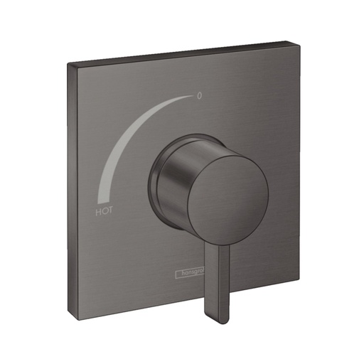 [HAN-15724341] Hansgrohe 15724341 Square Pressure Balance Trim Brushed Black Chrome