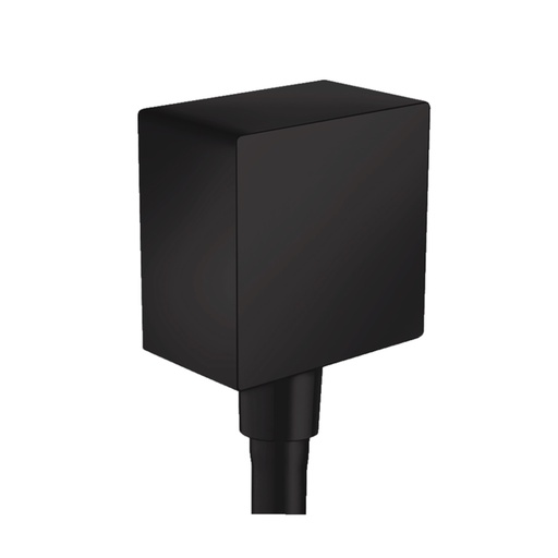 [HAN-26455671] Hansgrohe 26455671 Square Wall Outlet With Check Valves - Matte Black