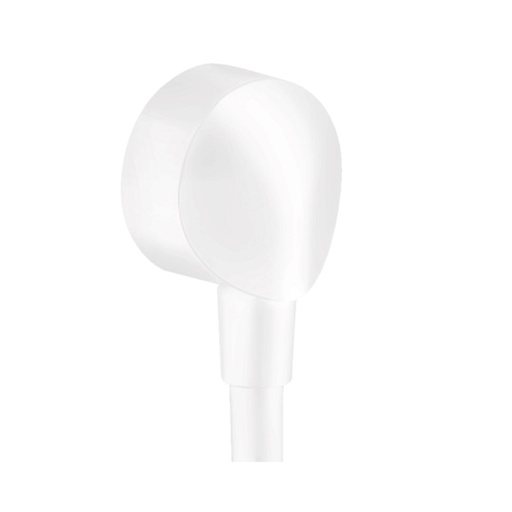 [HAN-27458703] Hansgrohe 27458703 FixFit Wall Outlet Round with Check Valves Matte White
