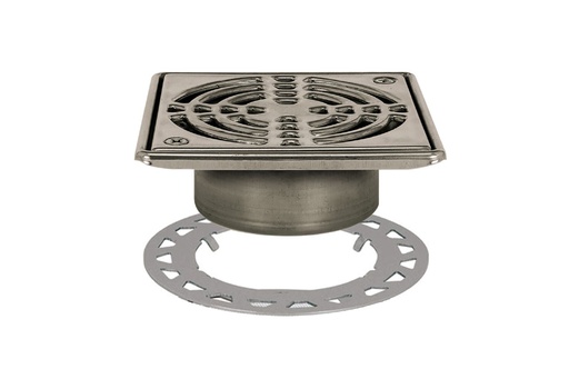 [SCH-KD6GRKE] Schluter KD6GRKE Kerdi-Drain Grate Kit 6" Stn Steel