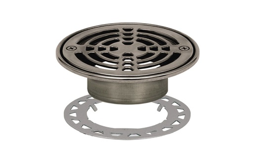[SCH-KD6GRKRE] Schluter KD6GRKRE Kerdi-Drain Grate Kit 6" Round Stn Steel