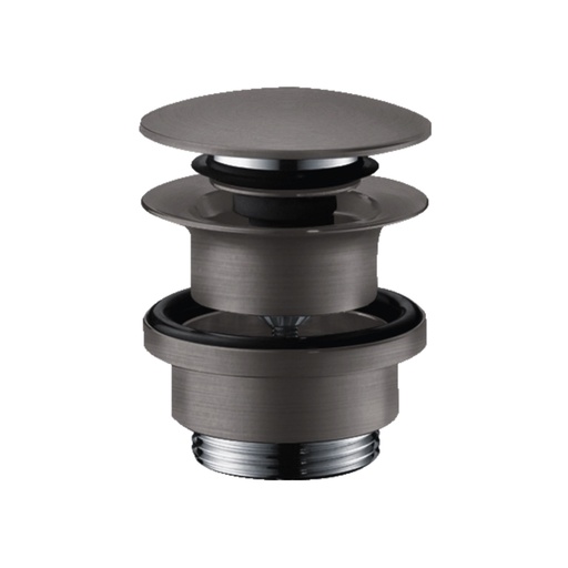 [HAN-50100341] Hansgrohe 50100341 Push Open Sink Drain with Overflow Brushed Black Chrome