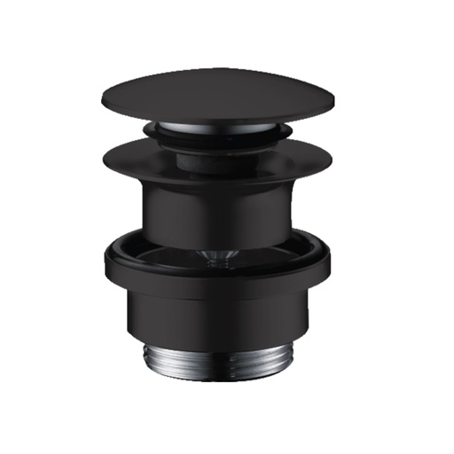 [HAN-50100671] Hansgrohe 50100671 Push Open Sink Drain with Overflow Matte Black
