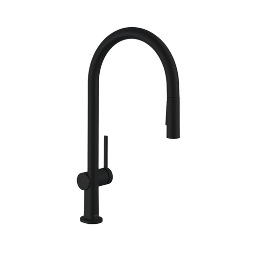 [HAN-72800671] Hansgrohe 72800671 Talis N Kitchen Faucet O-Style 2-Spray Pull Down 1.75 GPM Matte Black