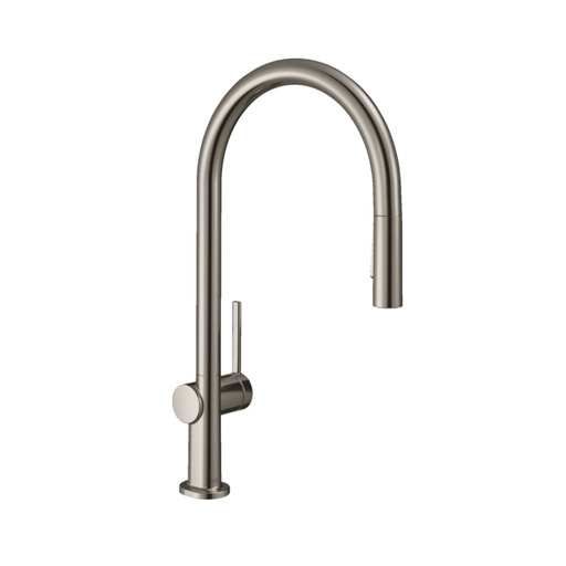 [HAN-72800801] Hansgrohe 72800801 Talis N Kitchen Faucet O-Style 2-Spray Pull Down 1.75 GPM Steel Optic