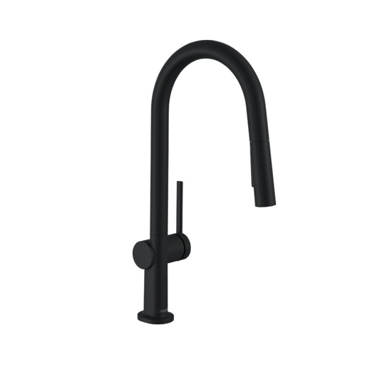 [HAN-72846671] Hansgrohe 72846671 Single Handle A-Shaped Pull-Down Kitchen Faucet Matte Black