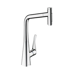 [HAN-73820001] Hansgrohe 73820001 Metris Select Kitchen Faucet 2 Spray Pull Out Chrome