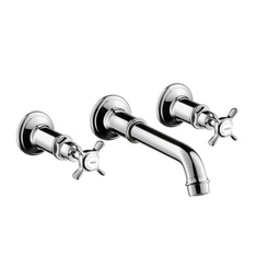 [HAN-16532001] Hansgrohe 16532001 Axor Montreux Widespread Wall Mount Faucet Chrome