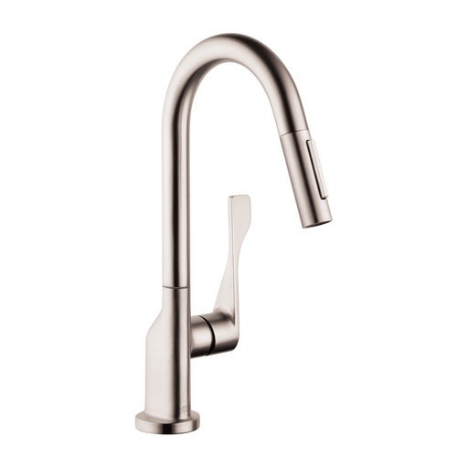 [HAN-39836801] Hansgrohe 39836801 Axor Citterio Prep 2-Spray Kitchen Faucet Steel Optik