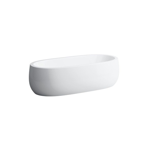 [LAU-H245972000000U] Laufen H245972000000U Freestanding Bathtub Made Of Sentec Solid Surface With Centre Outlet With Lifting System