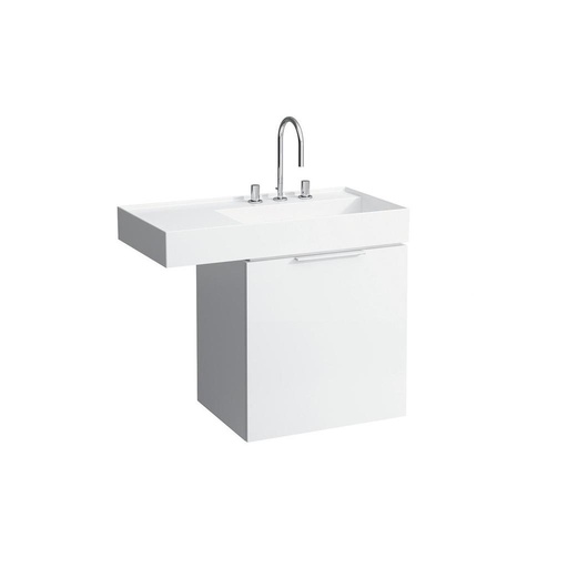 [LAU-H4075510336311] Laufen H4075510336311 Vanity Unit With One Drawer Internal Shelf And Space Saving Siphon For Wb 8.1033.4/5