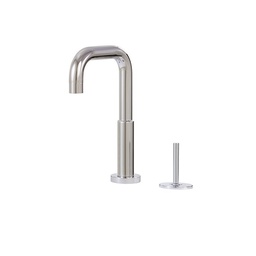 [AQB-68012BN] Aquabrass 68012 Blade 2 Piece Lavatory Faucet With Side Joystick Brushed Nickel